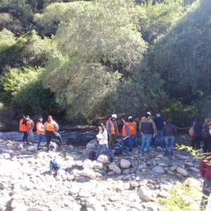 Minería realizó una fiscalización participativa en el río Andalgalá