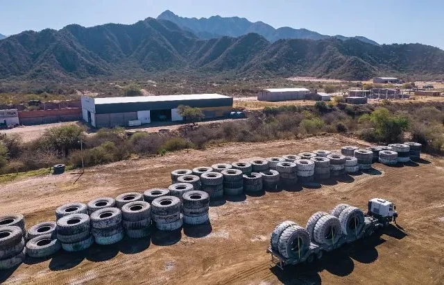 Minería: inauguraron en Catamarca la primera planta de reciclado de neumáticos