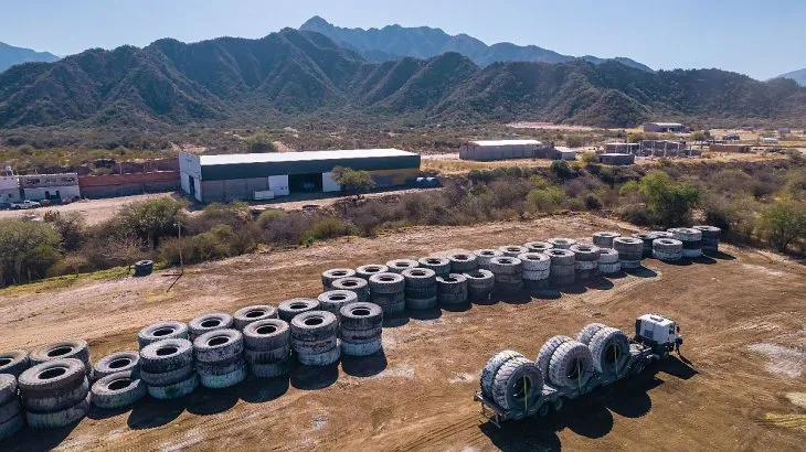 Minería: inauguraron en Catamarca la primera planta de reciclado de neumáticos