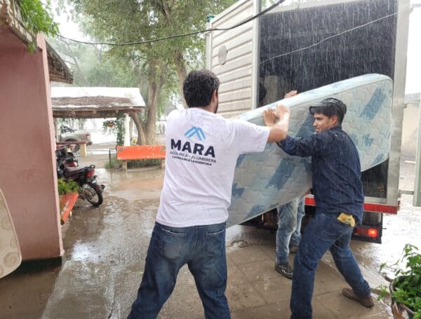 El sector minero participó de la asistencia a vecinos inundados de Santa María