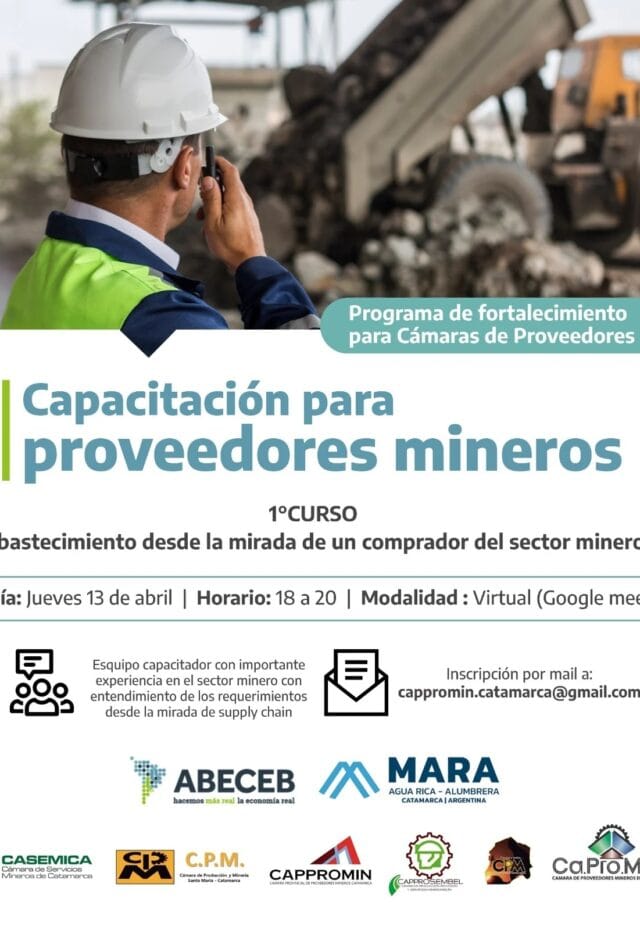 Arrancó un ciclo de capacitaciones para proveedores mineros